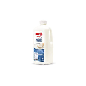 Meiji low fat yogurt, smooth cultured dairy yogurt, 2 liter bottle isolated on white background