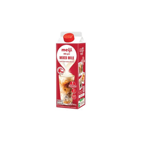 Meiji mixed milk, blended dairy milk drink, 946ml bottle isolated on white background