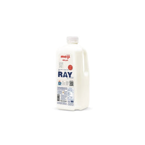Meiji Ray pasteurized milk, fresh dairy milk, 2 liter bottle isolated on white background
