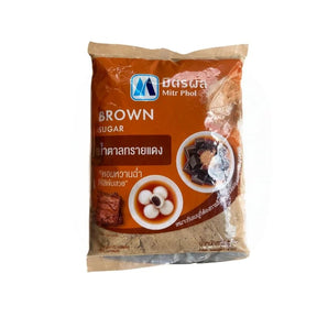 Mitr Phol brown sugar pack on a white background