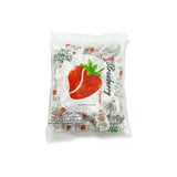 ลูกอมนมเคี้ยวหนึบกลิ่นสตรอเบอร์รี่ ตรามายชูวี่ 360 กรัม x 100 เม็ด / ห่อ