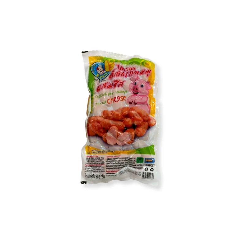 P-Pork Cocktail Pork Sausage with Cheese 500g