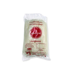 Phra Atit thin rice noodles, dried thin rice noodles, 1000g pack isolated on white background