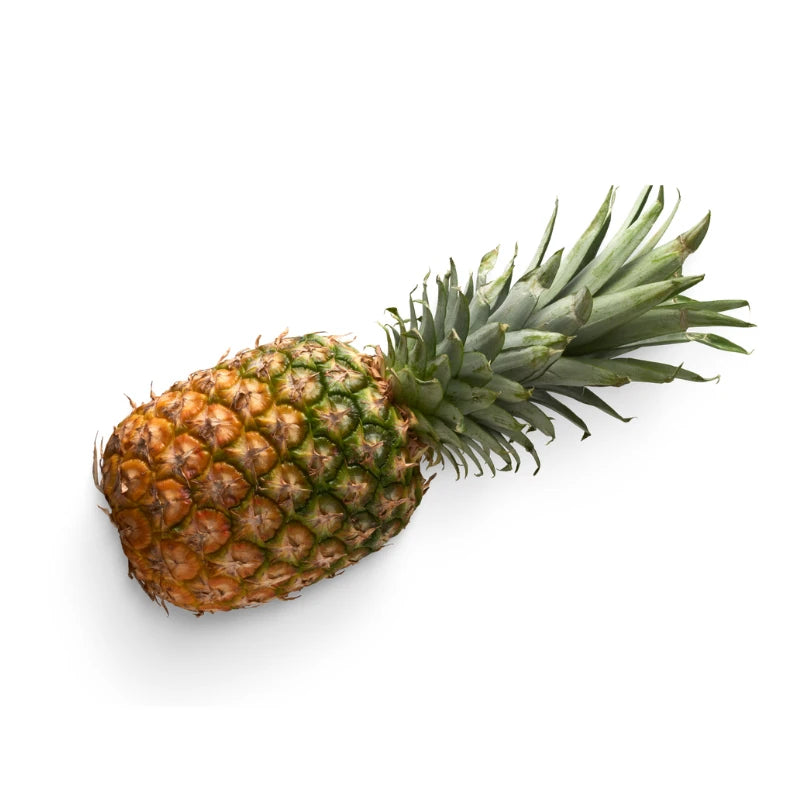 Pattavia-Sriracha variety pineapple grade 1 flesh on a white background