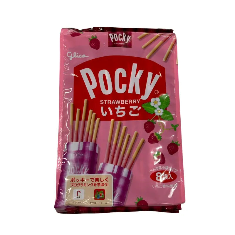 Pocky Strawberry Flavor (8 Packs/Bag)