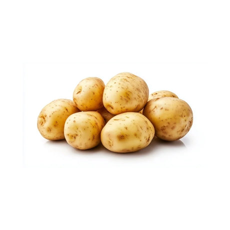 A photo of Potatoes Per kg on a white background