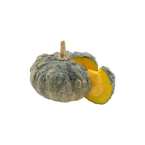 Fresh pumpkin, whole orange pumpkin, 2.5–3kg piece isolated on white background