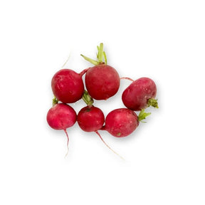 Fresh radish on a white background