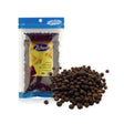 Raitip whole black peppercorns, aromatic pepper spice, 100g pack isolated on white background
