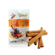 Raitip cinnamon sticks, aromatic dried cinnamon bark, 100g pack isolated on white background
