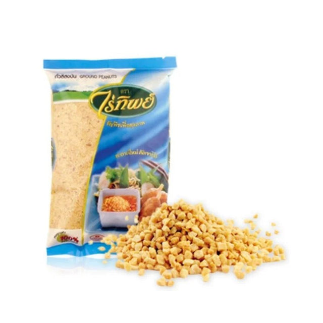 Raitip ground peanuts, finely crushed peanuts, 500g pack isolated on white background