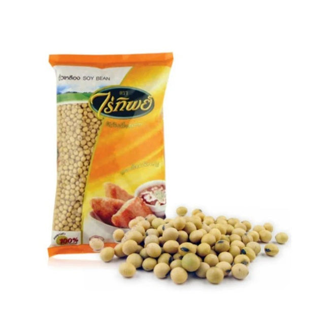 Raitip soy beans, whole dried soybeans, 1000g pack isolated on white background