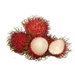 Rong Rian rambutan on a white background