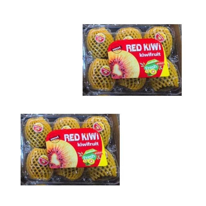 กีวีทองไส้แดง 6 ลูก  2 แพ็ค