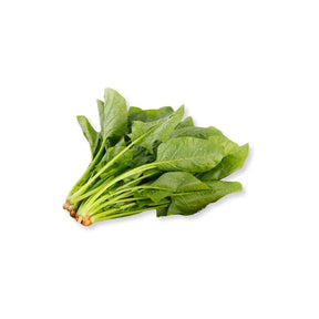 Imported spinach pack on a white background