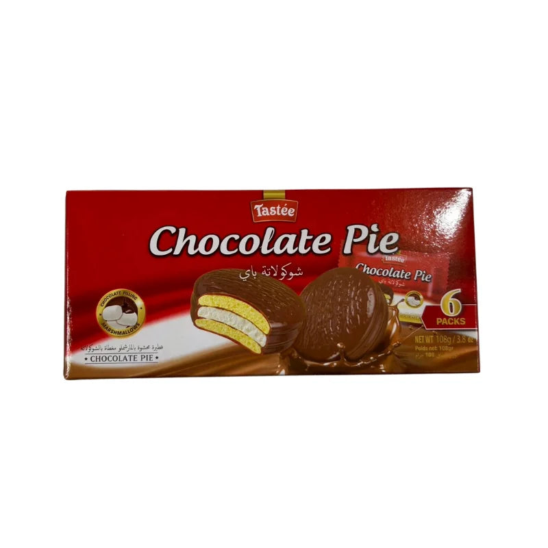 Tastee Chocolate-Coated Marshmallow Pie (6 Pieces/Box)