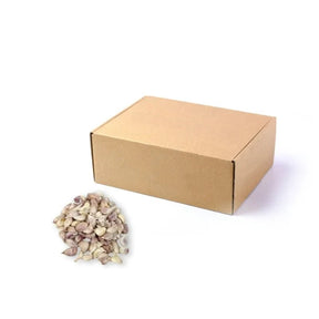 Fresh Thai garlic whole cloves small size, separated garlic cloves, 5kg bulk pack isolated on white background