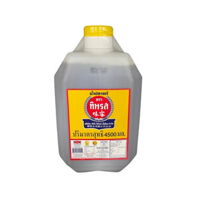 Tiparos fish sauce 4.5L bottle on a white background