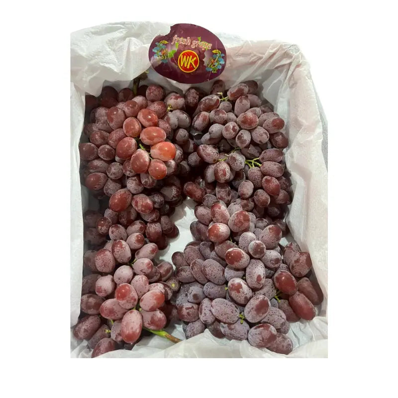 WK Brand Seedless Red Grapes (Total Weight Including Basket 4.8kg)