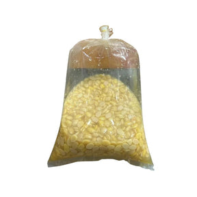 White fermented soybean paste, traditional fermented soy paste, 500g pack isolated on white background