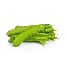 Winged beans on a white background