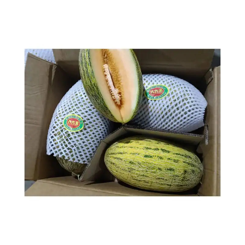 Yellow Melon Ba Liu Wang Green-Brown Box (3 Fruits per 13kg Box)