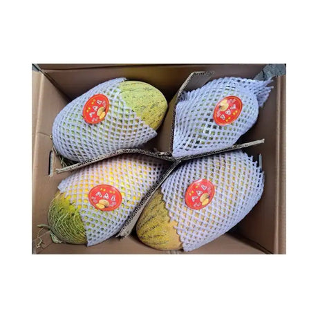 Yellow Melon Brown-Red Box (4 Fruits per 13kg Box)
