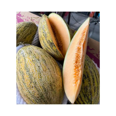 Yellow Melon Pink-Brown Box (4 Fruits per 13kg Box)