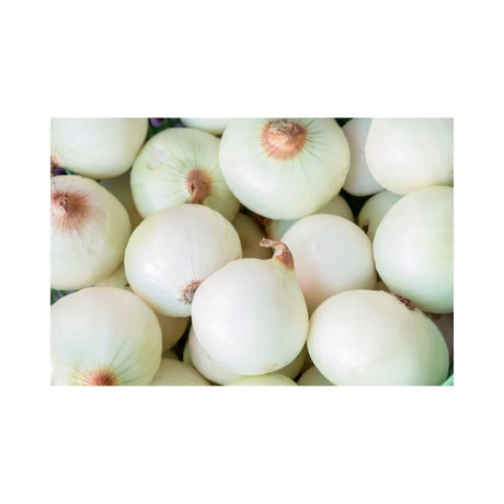 Fresh Peeled Yellow Onion 3kg pack on white background — clean peeled onions ideal for restaurants and meal prep.