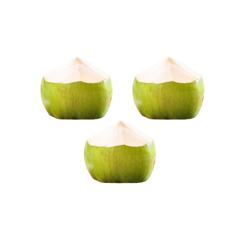 Young Coconut (Green Peel) 3 Pieces