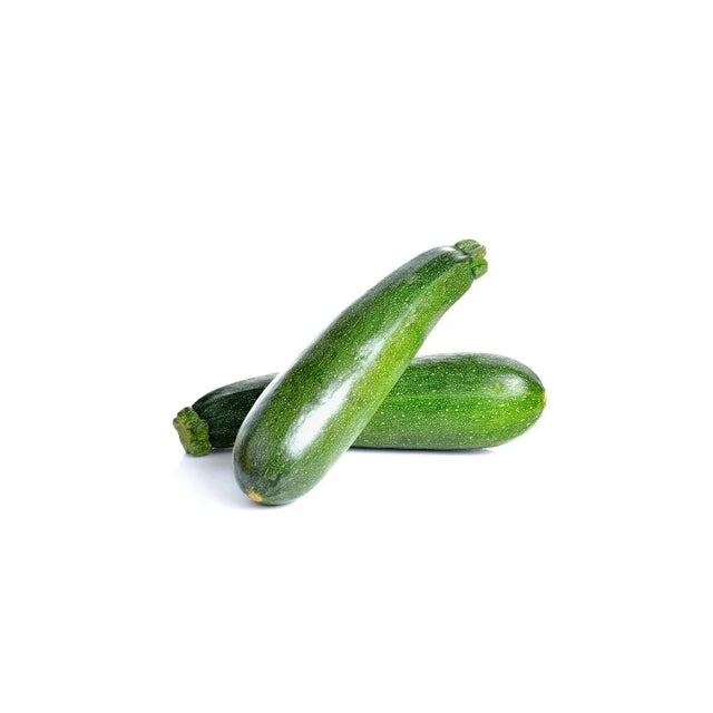 Fresh Zucchini 500g pack on white background — crisp green zucchini perfect for grilling, roasting, and stir-fries.