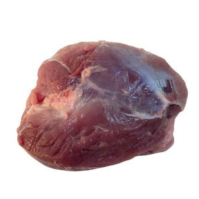 Fresh pork loin on a white background